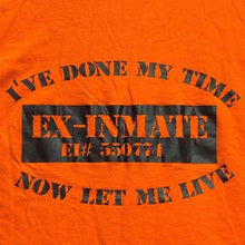 Load image into Gallery viewer, Ex-Inmate Shirt Womens Extra Large Graphic Spell Out AOP Grunge Corpcore