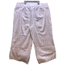 Load image into Gallery viewer, Lane Bryant Pants Womens 20 Light Gray Linen Cropped Career Office Stretchy NWOT