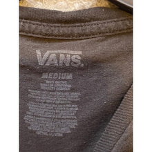 Load image into Gallery viewer, Vans Shirt Mens Medium Skater Skateboard Spellout Graphic Logo Script Black