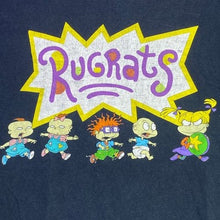 Load image into Gallery viewer, Nickelodeon Rugrats Shirt Womens Medium Black 90s Cartoon Everyday Streetwear