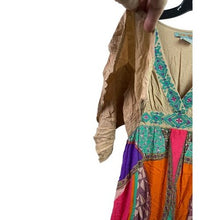 Load image into Gallery viewer, Flying Tomato Dress Womens Medium Bohemian Maxi Embroidered Colorful 54" Long