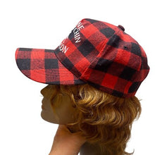 Load image into Gallery viewer, Gone Squatchin Oregon Hat Buffalo Plaid Baseball Cap Outdoors Adjustable