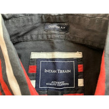 Load image into Gallery viewer, Indian Terrain Shirt Mens Large Striped Button Brushpopper Preppy Academia