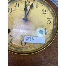 Load image into Gallery viewer, Antique Sessions Mantel Clock 8 Day Pendulum Key Wind Wooden Patina