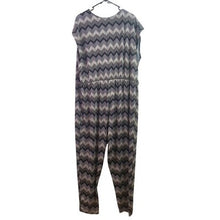 Load image into Gallery viewer, Harlow & Rose Jumpsuit Womans 3XL Chevron Texture Stretchy Mature Sleeveless