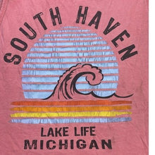 Load image into Gallery viewer, Lake Michigan Tank Top Mens Extra Large Spell Out Beachy Grunge Coastal Summer