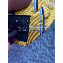 Load image into Gallery viewer, Jos A Bank Executive Collection Necktie Mens Yellow Plaid 100% Silk