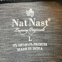 Load image into Gallery viewer, Nat Nast Shirt Mens Large Gray Polo Preppy Academia Career Athleisure Everyday