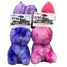 Load image into Gallery viewer, Lot of 2 Bunnies Dog Toy Squeaker Crinkle Ears Metro Pawlin 7"