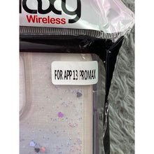 Load image into Gallery viewer, iPhone 13 Pro Phone Case Liquid Glitter Bling Purple Green