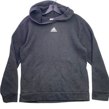 Load image into Gallery viewer, Adidas Hoodie Mens Small Black Embroidered Pull Over Logo Athleisure Streetwear
