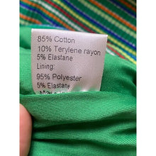 Load image into Gallery viewer, Princess Polly Dress Womens 4 Cutout Back Striped Bodycon Green Rainbow