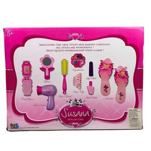 Load image into Gallery viewer, Pretend Play Beauty Playset Dress-up Hair Make-up Sensory Toy