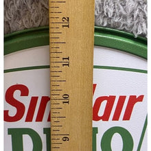 Load image into Gallery viewer, Sinclair Dino Gasoline Sign Green Dinosaur Round Metal Decor