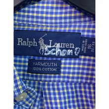 Load image into Gallery viewer, Ralph Lauren Shirt Mens 2XL Yarmouth Button Down Blue Gingham Preppy Academia