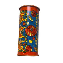 Load image into Gallery viewer, Four 4 Vintage Tin Litho Noise Makers Clacker Clown Wooden Handles Festival USA