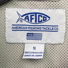 Load image into Gallery viewer, AFTCO Shirt Mens Small Gray Long Sleeve Button Up Fishing Performance Vented