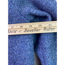 Load image into Gallery viewer, Vintage Sears Trench Coat Womens Medium Blue Wool Career Outdoors Winter