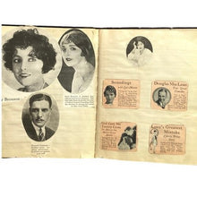 Load image into Gallery viewer, Vintage Scrapbook Movie Stars Charles Lindbergh Mary Pickford Garbo Valentino