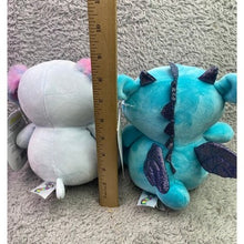 Load image into Gallery viewer, Lot of 2 Squishmallows Squeezemallows Grey Demir Plush Exclusive KellyToy NWT
