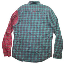 Load image into Gallery viewer, 21 Men Shirt Large Plaid Flannel Patchwork Preppy Academia Button Up Grunge
