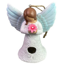 Load image into Gallery viewer, Angel Birdhouse Garden Decor Flower Wings Hanging Outdoors
