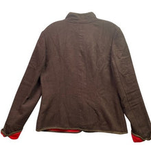 Load image into Gallery viewer, Evan Picone Jacket Womens 10 Wool Blend Snaps Mature Preppy Academia Blazer
