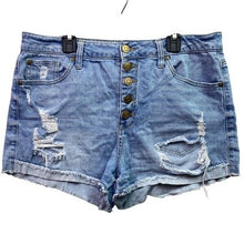 Load image into Gallery viewer, Altar'd State Shorts Womens 30 Distressed Denim Button Fly Frayed Hem Grunge