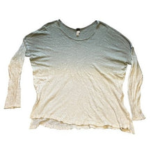Load image into Gallery viewer, Free People Shirt Womens Medium Oversized Dip Dye Tunic Top Raw Hem Linen Blend