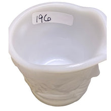 Load image into Gallery viewer, Vintage Federal Glass Toby Mug Milk Glass Creamer Pitcher Face