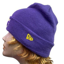 Load image into Gallery viewer, Los Angeles Lakers Beanie Adult New Era NBA Basketball Logo Spell Out