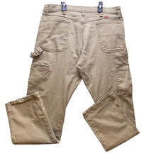 Load image into Gallery viewer, Wrangler Pants Mens 36x34 Workwear Cargo Gorpcore Carpenter Utility Trousers Tan