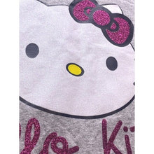 Load image into Gallery viewer, Cute Cat Shirt Womens Large Pink Bow Glitter Academia Streetwear Long Sleeve