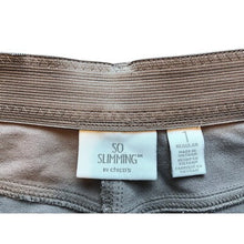 Load image into Gallery viewer, Chico's So Slimming Pants Womens Size 1 Straight Leg Comfort Waist Khaki