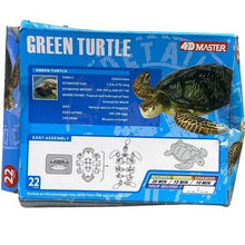 Load image into Gallery viewer, 4D Master Green Turtle 3D Puzzle Model Kit 22 Pieces Educational Toy