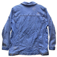 Load image into Gallery viewer, The Quacker Factory Jacket Womens Medium Rhinestone Heart Embellished Shacket