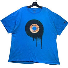 Load image into Gallery viewer, Champion Shirt Mens Extra Large Vinyl Record Drip Preppy Academia Streetwear