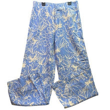 Load image into Gallery viewer, Zara Pants Womens Medium Floral AOP Costal Beachy Travel Linen Blend Bloomcore