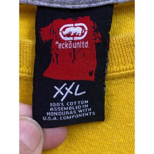 Load image into Gallery viewer, Ecko Unltd Shirt Mens 2XL Yellow Hip Hop No Drama Spell Out Baggy Streetwear