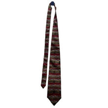 Load image into Gallery viewer, All Silk Necktie Mens Geometric Stripe AOP Career