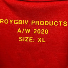 Load image into Gallery viewer, ROYGBIV Varsity Jacket Mens Extra Large Y2K Spell Out Velvet Snaps Hip Hop