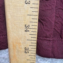 Load image into Gallery viewer, Connected Apparel Dress Womens 6 Burgundy Lace Textured V-Neck Fit and Flare