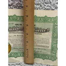 Load image into Gallery viewer, Antique 1913 Burlington Watch Co. Certificate Guarantee Ephemera Collectible