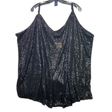 Load image into Gallery viewer, Torrid Cami Womens 6X Sophie Black Sequin Festival Mature Career Streetwear NWT