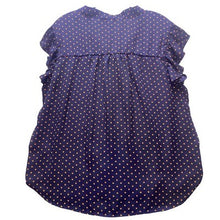 Load image into Gallery viewer, Tempted Los Angeles Blouse Womens 2XL Navy Blue Bloomcore Mature Ruffle Tie