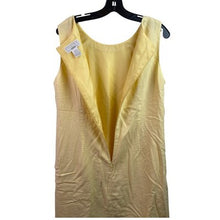 Load image into Gallery viewer, Studio C Dress Womens 16W Yellow Linen Jacket Set Mature Costal Beachy