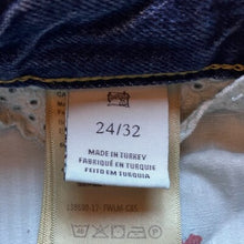 Load image into Gallery viewer, Scotch & Soda Jeans 24x32 Amsterdams Blauw Patched Distressed Patchwork Lace