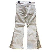 Load image into Gallery viewer, Pilcro And The Letterpress Anthropolgie Jeans Womens 27 White Flare Leg Sequins