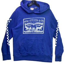 Load image into Gallery viewer, Levis Hoodie Mens Small Logo Grunge Pull Over Streetwear Preppy Sleeve Hits