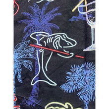 Load image into Gallery viewer, Joe Marlin Shirt Mens Large Hawaiian Pool Shark Martini AOP Festival Clubwear